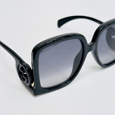 GUCCI Couture 1326 Black GG Logo 001 Fashion Oversized Runway
