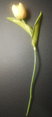 KUNSTBLUME - TULPE - GESAMTLÄNGE CA. 30 cm - WEISS