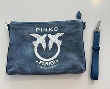 Borsa pochette da polso in tela Pinko in pelle e denim, super carina!