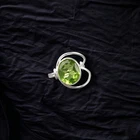 Green Peridot Gemstone 925 Sterling Silver Handmade Jewelry Gift Ring Gift For