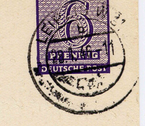 Ganzsache 1946 Mi P 17 Westsachsen OST Leipzig W31 - Bild 2 von 2