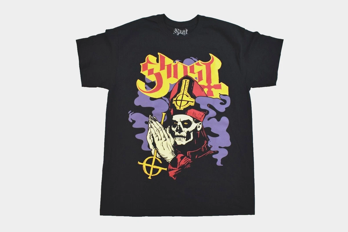 Camiseta Ghost 'By The Cemetery' Para Hombre - Negro, 100% Algodón, Estampado Frontal, Corte Regular