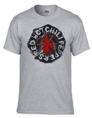 Red Hot Chili Peppers Rock Music Fingerbild Logo Grau T-Shirt -470_Grau