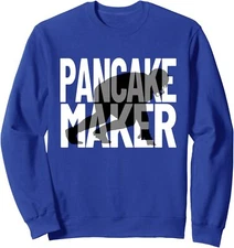 Vintage Football Player Meme Lineman Pancake Maker Unisex Crewneck Sweatshirt