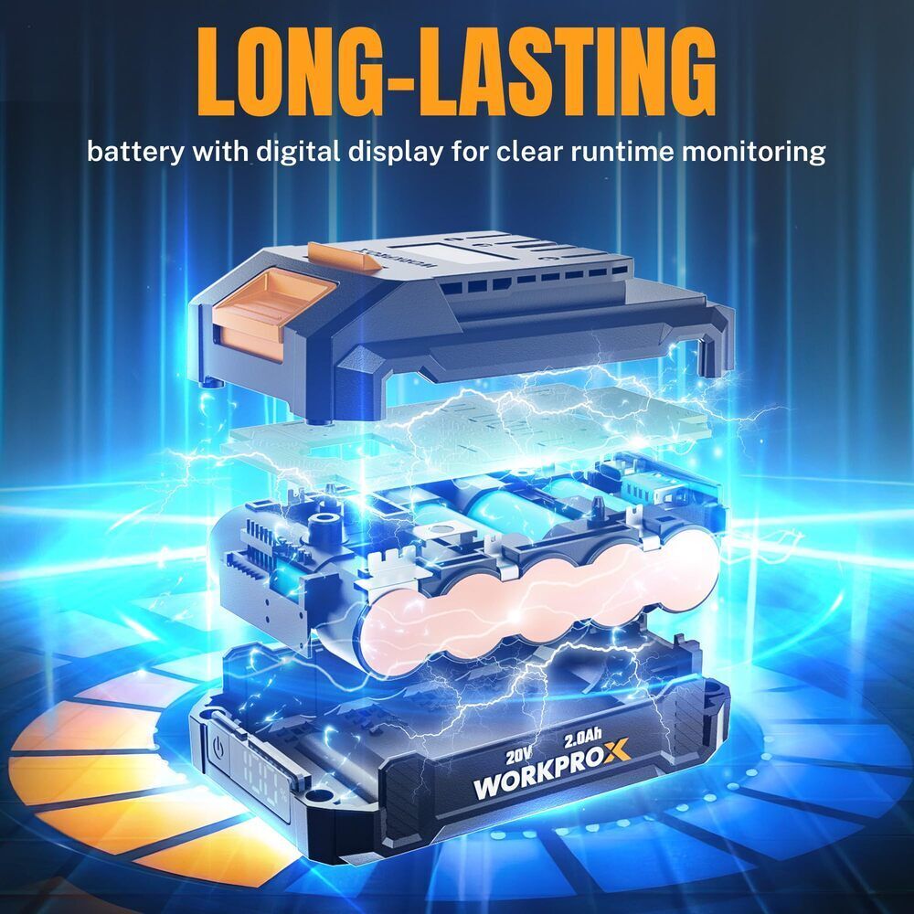 WORKPROX 20V Cordless Grass Shear Shrubbery Trimmer Hedge Shears/Grass Cutter