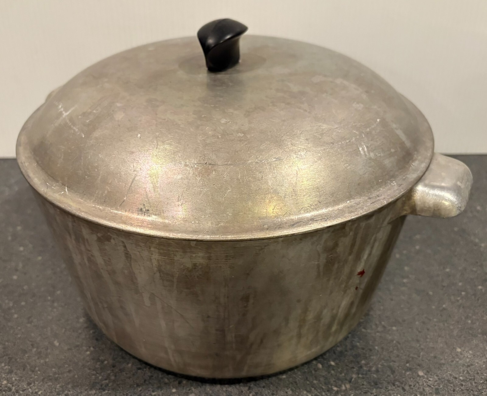 Vintage GEM Aluminum Ware Los Angeles heavy Roaster Dutch Oven with Lid