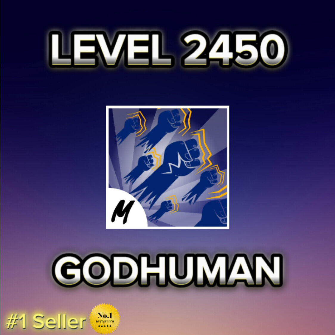 Account Blox Fruit - Level 2450 MAX - Godhuman - Human Race V4