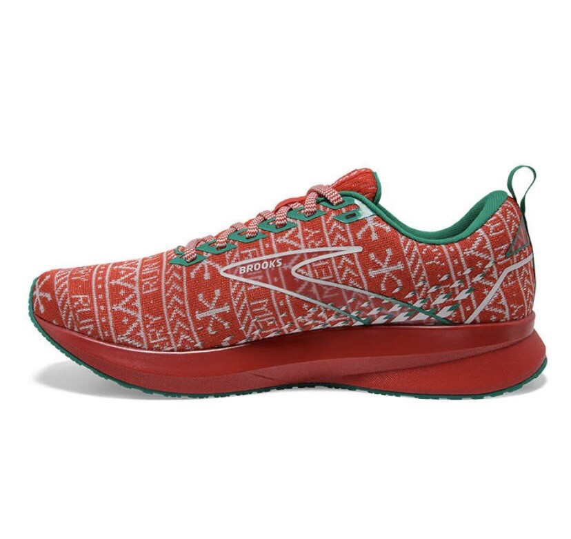 NEW Brooks Levitate Run Merry Christmas Running Shoes Red size