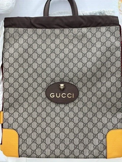 Gucci Neo Vintage Gg Supreme Backpack In Brown