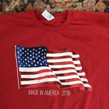 America Flag Shirt Size Large 2018 Made In USA