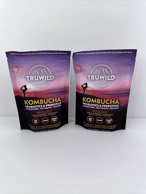 Kombucha Probiotic Powder Vegan Drink Mix - Immune Support & Gut Health - 2 Pack