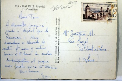 Carte Postale Ancienne Marseille - Tour Phocéenne - Électrographie - Années 1900