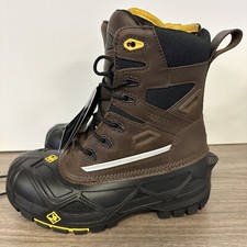 Terra Mens Black Protective Footwear Lace Up Boots Size 6 ASTM F2413-11