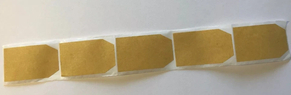 КОРИЧНЕВАЯ БУМАЖНАЯ БИРКА наклейки (5 шт.) стикеры • этикетки • ведение журнала • подарки • Рождество • упаковки - Изображение 3 из 4