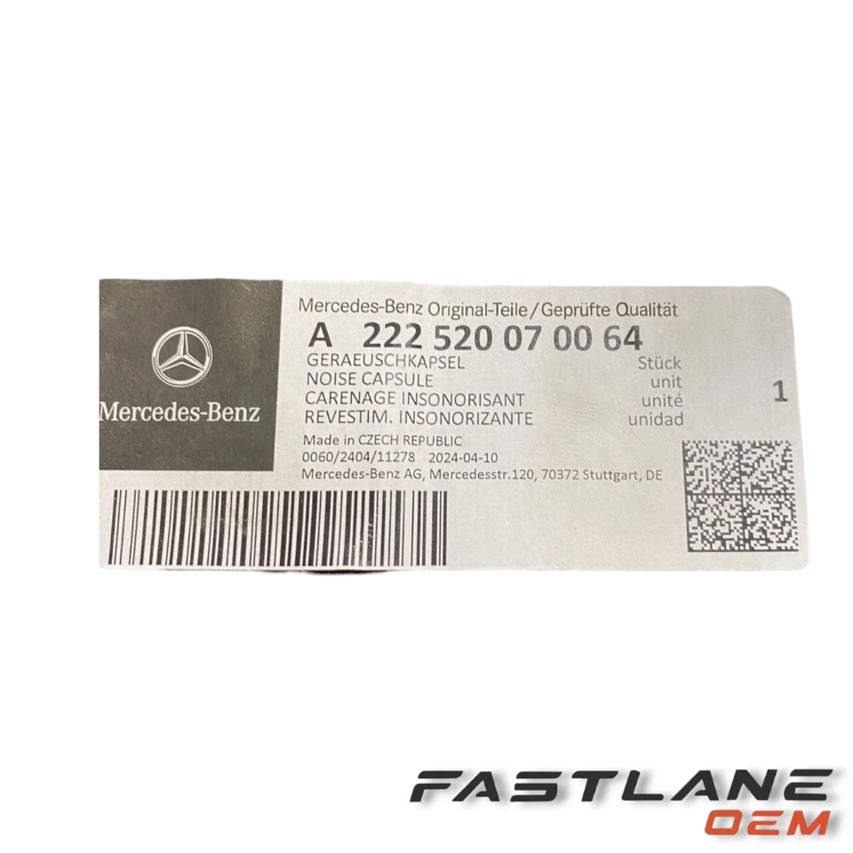 2018-2020 MERCEDES-BENZ S450 FRONT SHIELD NEW OEM A 222 520 07 00 64 - Image 3 of 4