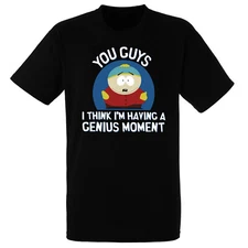 South Park Cartman Genius Moment Men's Shirt, Black, Large