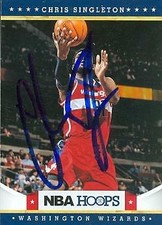 Chris Singleton autographed Basketball Card 2012 Panini Hoops #239 Rookie Season