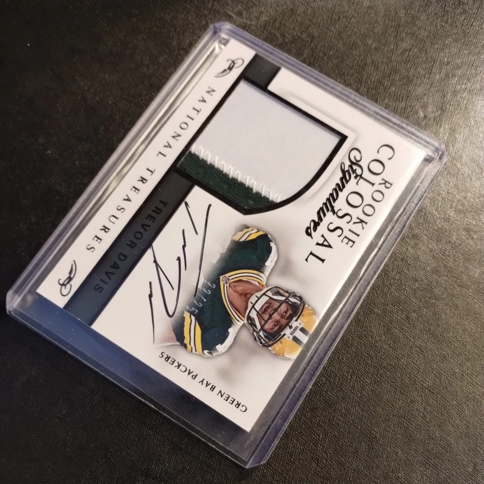 #22/25 Trevor Davis Rookie Patch Auto 2016 National Treasures Cal Packers Raider - Image 2 of 4