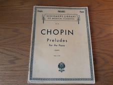 Chopin - Preludes for the Piano, Schirmer's Library of Musical Classics Vol. 34