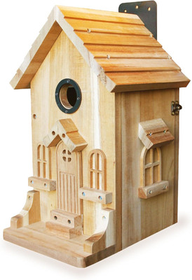 DIY Wooden Bird House Kit Bluebird Nesting Box 1.5 Inch Entrance Outdoor