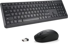 Combo Teclado y mouse Inalambricos para Windows, Android TV Box/Raspberry / PC