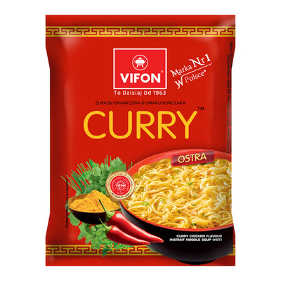 5901882110069 VIFON Curry - zupa błyskawiczna z kluskami o smaku kurczaka (ostra