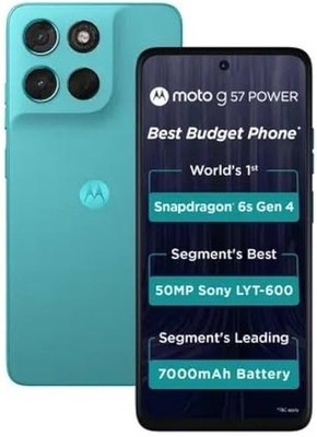 MOTOROLA G57 power 5G Unlocked (Pantone Fluidity, 128 GB 8 GB RAM) Fast Shipping