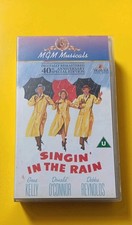 Singin In The Rain VHS Gene Kelly Debbie Reynolds Classic Musical Video TESTED