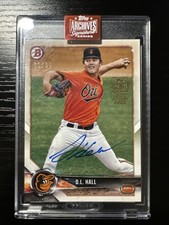 2023 Topps Archives Signature Series D.L. Hall /99 RC Auto Rookie 2018 Bowman