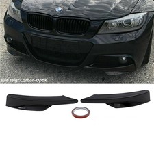LCI Satz Flaps Splitter Lippe Schwarz Glanz f�r BMW 3er E90 E91 Facelift ab 2008