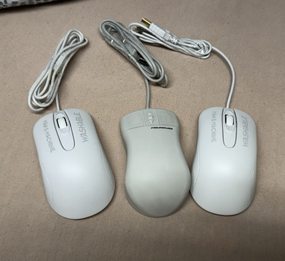 3x Medizinische Maus Konvolut: 2x C-Mouse + 1x InduKey | Wasserdicht, USB