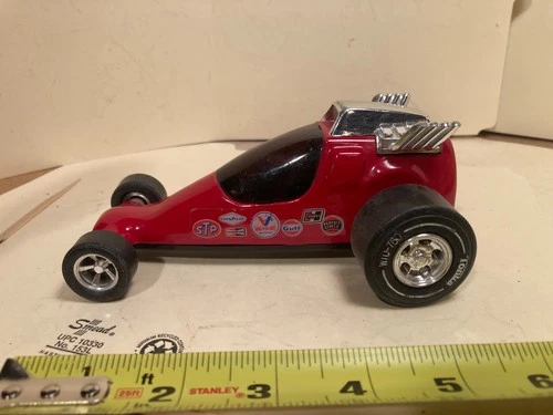 Tonka Trophie Trapper Dragster Red Hot Rod Car metal Japan 6" x 4" x 2 1/2"