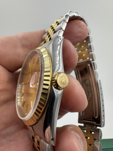Reloj Rolex Datejust 16233 36 mm 1990 serie E acero inoxidable 18k eslabones completos - Imagen 10 de 12