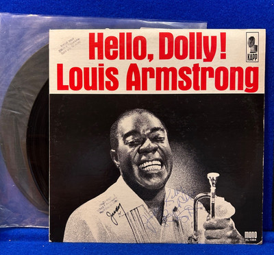 Signed Louis Armstrong   Hello, Dolly! 2LP Records KL-1364 Mono Jazz VG/VG, 0555