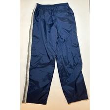 Vintage Men's Silver Tag Nike Y2K Side Stripe Pants Blue Large