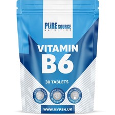 Vitamin B6 100mg Vegan Tablets One A Day Energy Hormone Balance Mood Cramps PMS 