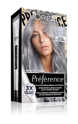 L'Oréal Preference Vivid Colors Haarfarbe Nr. 10.112 Silbergrau (Soho) 1 Packung
