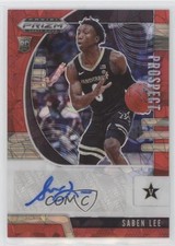 2020-21 Panini Prizm Draft Picks Prospect Red Ice Saben Lee #PA-SA Auto d4y