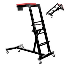 Folding Engine Creeper 400 Lb Adjustable Topside Mechanic Stool With 5 Casters