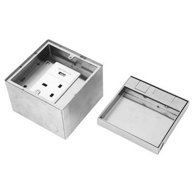  Socket 3 Holes Floor Outlet Electrical Outlet Box For Conference SET
