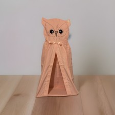 Madison Blanche New Orleans Nursery Owl Diaper Holder Pink Checkered Gingham