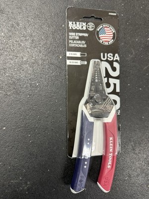 Klein Tools 250th Anniversary Piece Pliers Wire Strippers Red/White/Blue