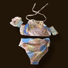 Bmagical Girls Swimsuit. 2 Piece. Pink Sunflowers. Size 9