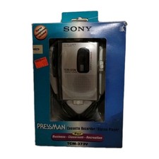 NEEDS BELTS Sony TCM-373V Cassette Player/Recorder Flat Mic Clear Voice Walkman