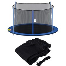 Trampoline Net Safety Enclosure for 14 ft 4 Straight Poles Round Frame Trampo...