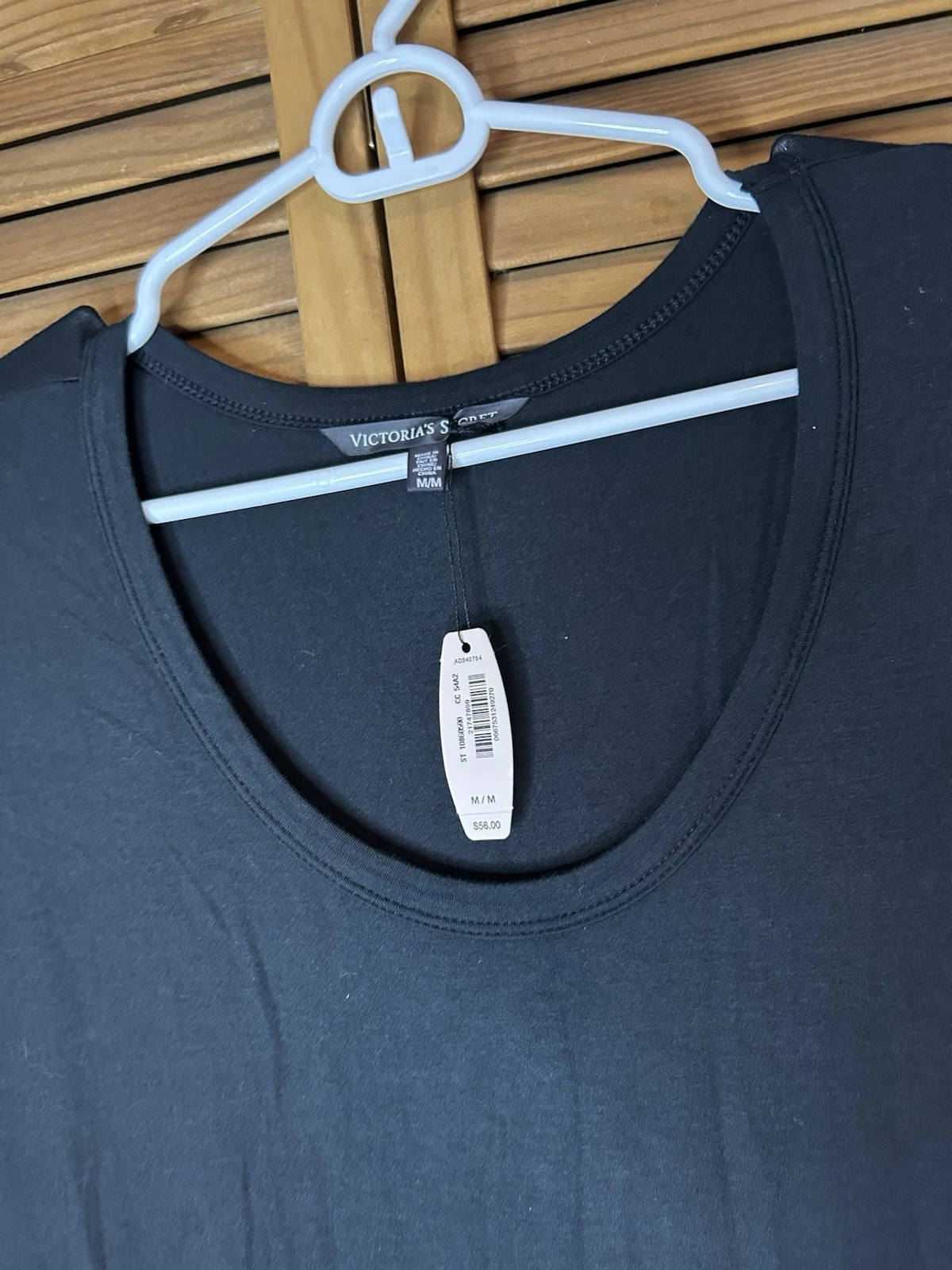 UNDERCOVER Maxi abito vintage Victoria's Secret nero vita bassa manica dolman rete taglia M