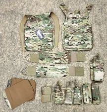 NEW! SENTRY Gunnar Plate Carrier Size Large Shooter's Cut With Accessories Pouch