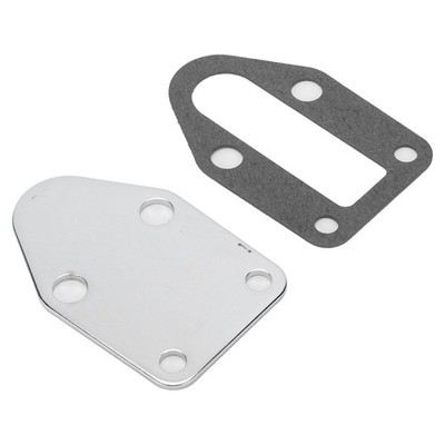 Fuel Pump Block Off Plate Without Holes Stainless Steel Replace For Small Bl SET