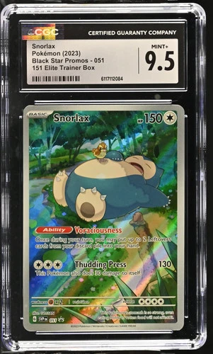 2023 Pokemon Black Star Promos Snorlax 151 Elite Trainer Box CGC 9.5 #051