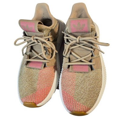 Adidas Originals Prophere Trace Khaki Pink Sneakers B37659 Womens Size 7.5